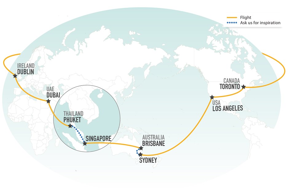 Round the world plane cheap ticket price